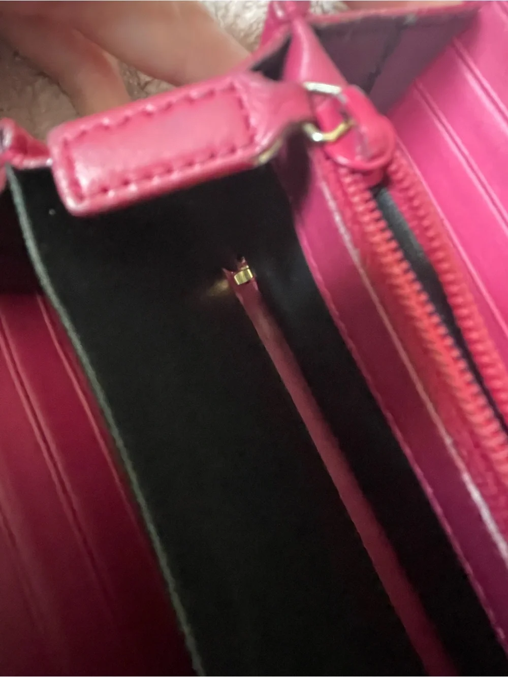 Yves Saint Laurent “Y” Style Ligne Zipper Wallet - Beautiful Bright Pink - Picture 9 of 11